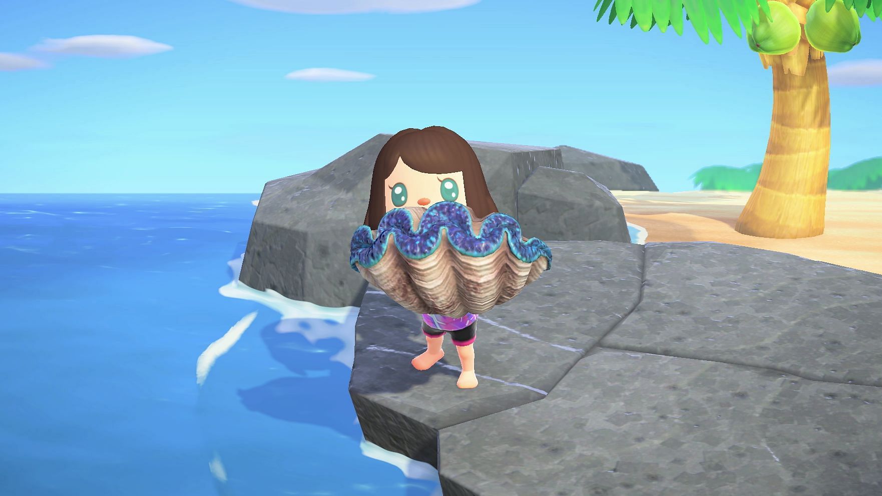 Gigas giant clam in Animal Crossing (Image via Nintendo)
