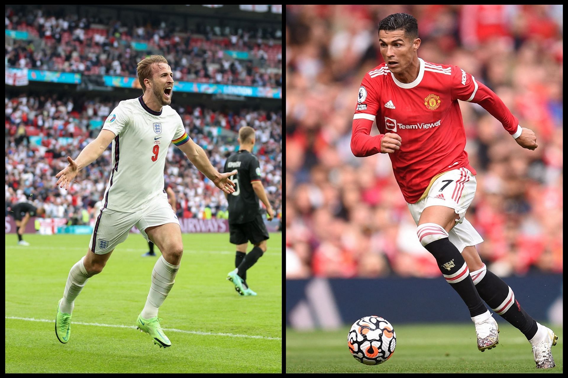 Is Cristiano Ronaldo better than Harry Kane in FIFA 22? (Image via Sportskeeda)