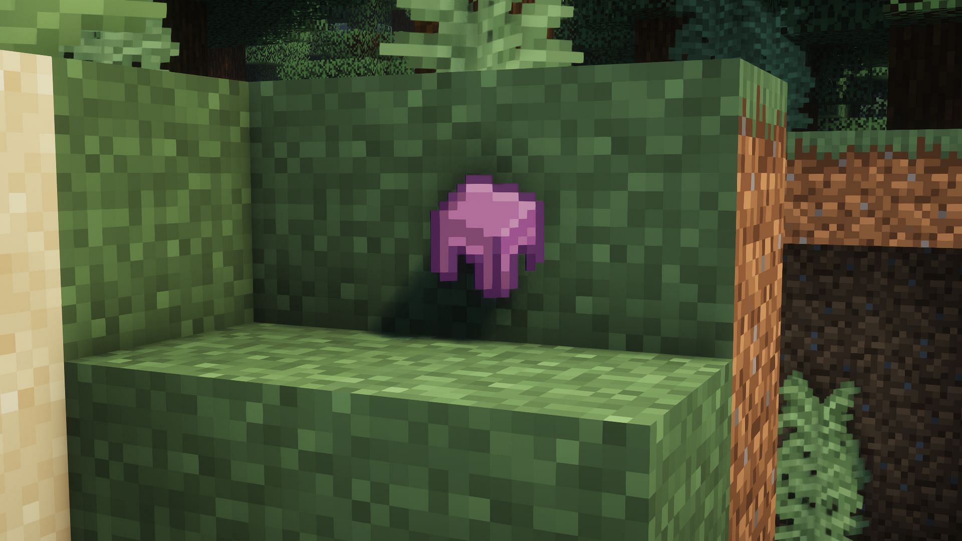 A shulker shell (Image via Minecraft)