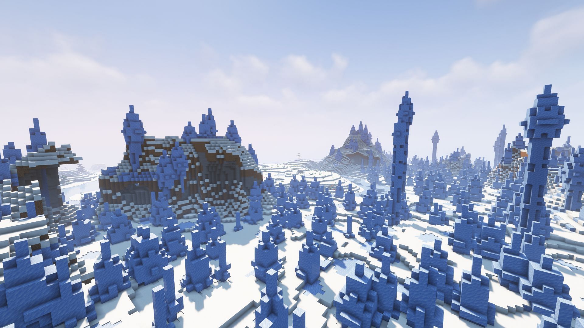 Ice Spikes biome (Image via Minecraft)