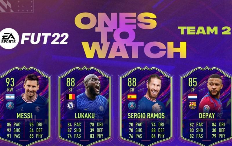 The top 4 players in OTW Team 2 (Image via Electronic Arts)
