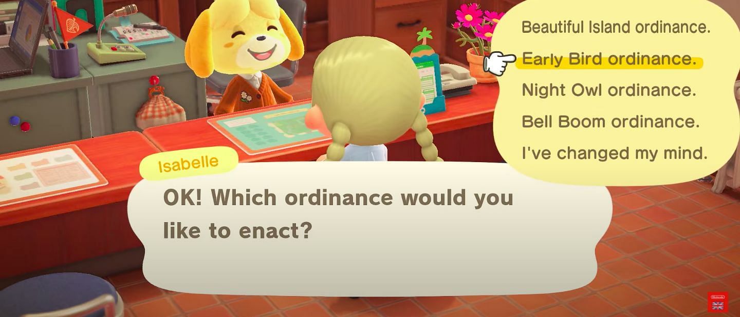 Ordinances are a brand new feature for Animal Crossing: New Horizons. (Image via Nintendo)