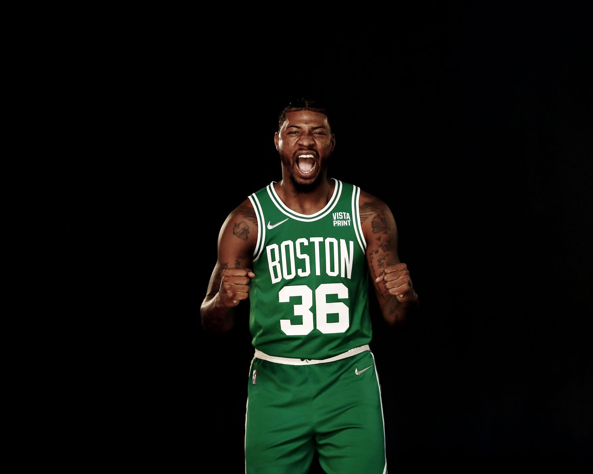 Marcus Smart #36 of the Boston Celtics