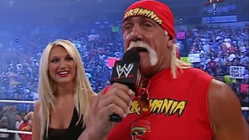 Brooke Hogan and Hulk Hogan in WWE in 2006