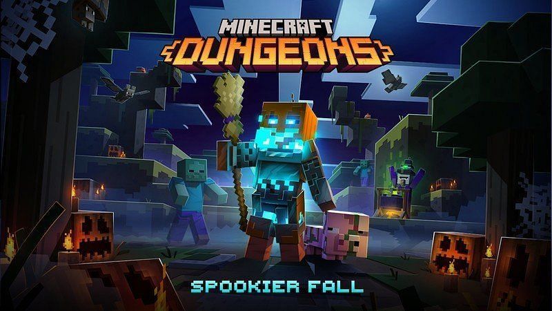 Spookier fall is poised to be another successful event for Minecraft Dungeons (Image via Mojang)