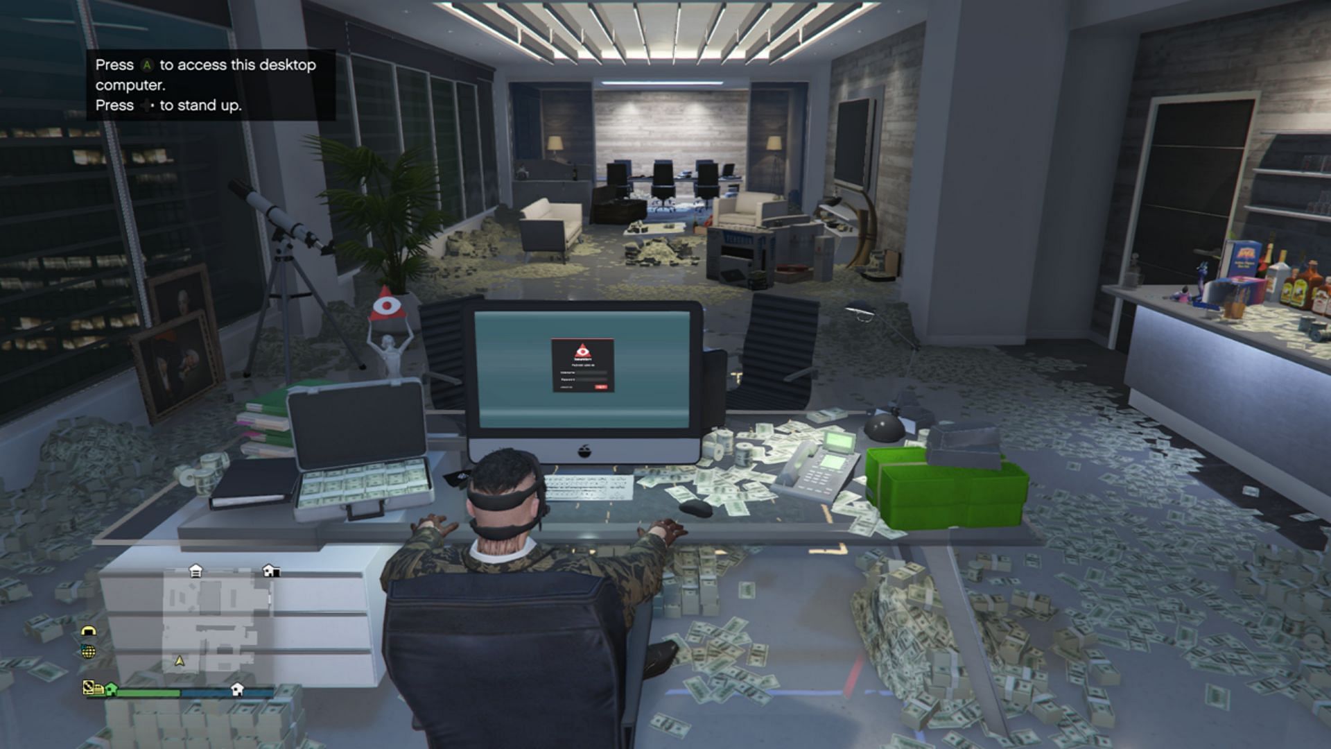 GTA Online Maze Bank Office (Image via Reddit u/akburman)