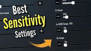 Best BGMI sensitivity settings for 4X and 6X scope on M416