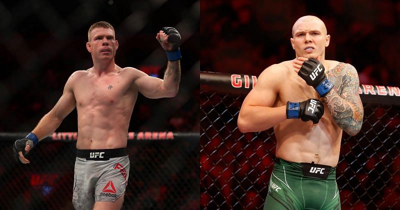 UFC commentator and former fighter Paul Felder (left) and middleweight star Marvin Vettori (right)