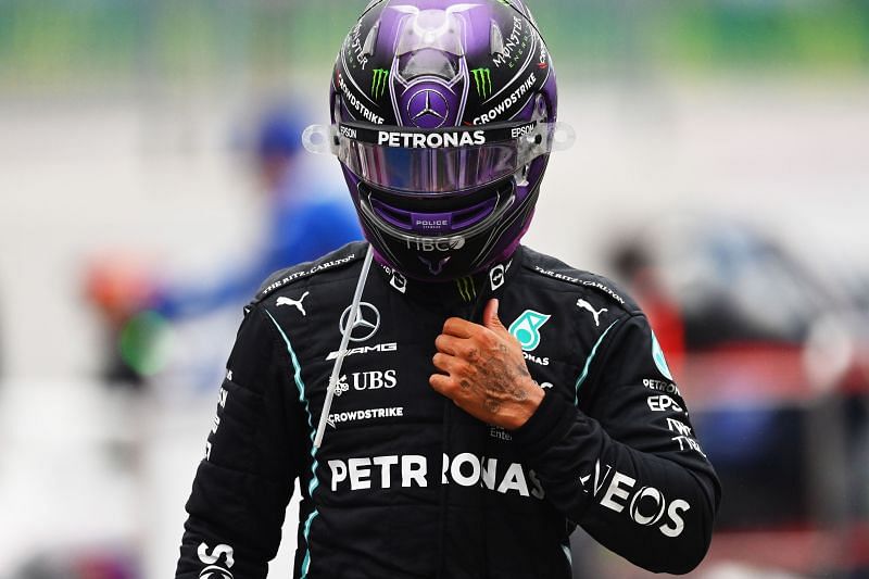 Lewis Hamilton&#039;s decision to not pit when Mercedes asked him to possibly cost him a podium. Photo: Dan Mullan/Getty Images