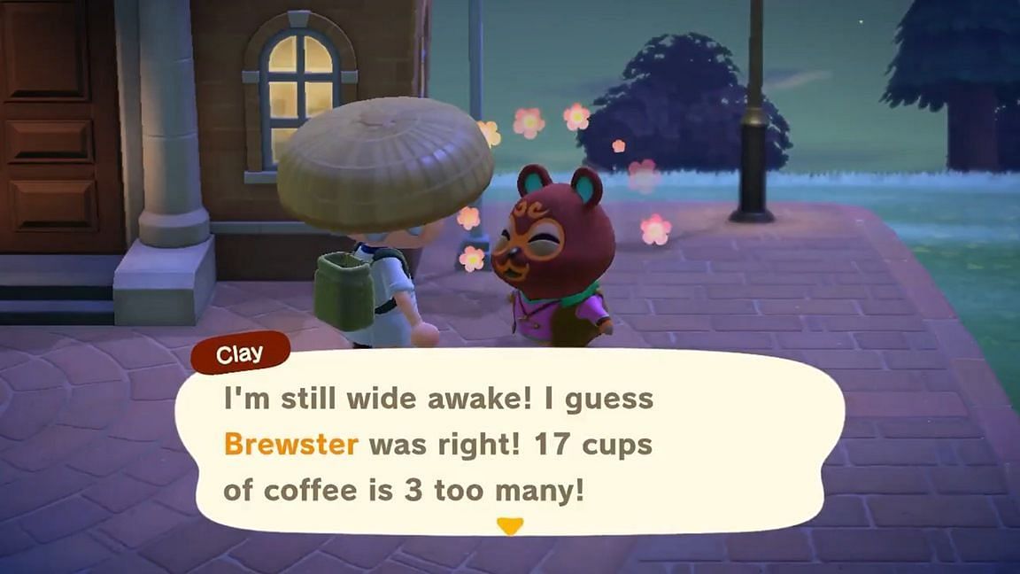 Villagers will soon be able to drink lots of coffee again. (Image via Nintendo)