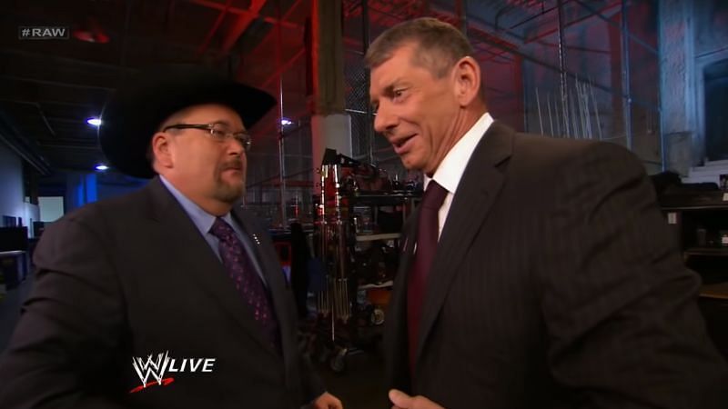 Jim Ross and WWE Chairman Vince McMahon