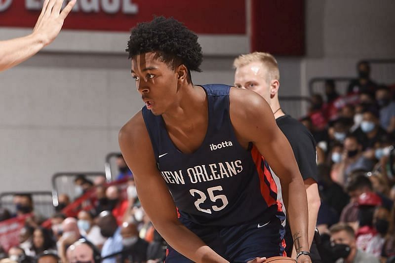 Trey Murphy III of the New Orleans Pelicans during the Summer League [Source: Streaking the Lawn]