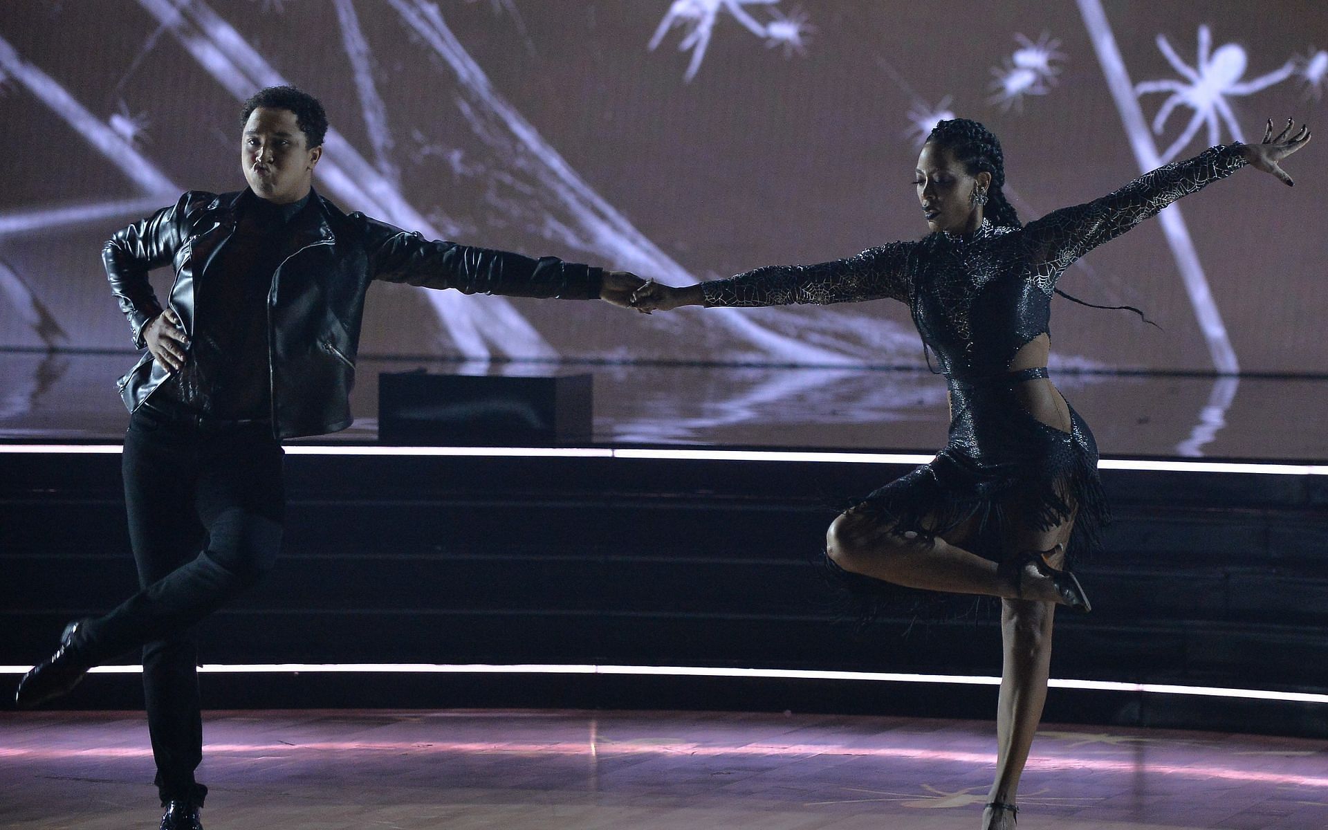 Kenya Moore and pro Brandon Armstrong performing on Dancing with the Stars (Image via Eric McCandless/ABC)