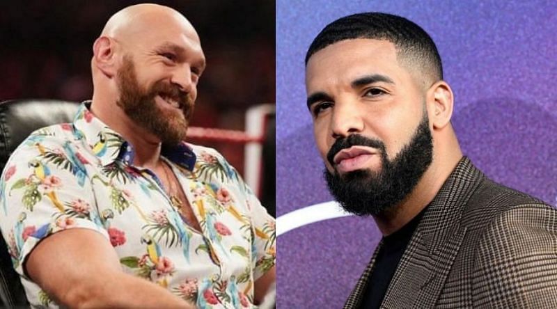Tyson Fury (left) and Drake (right)