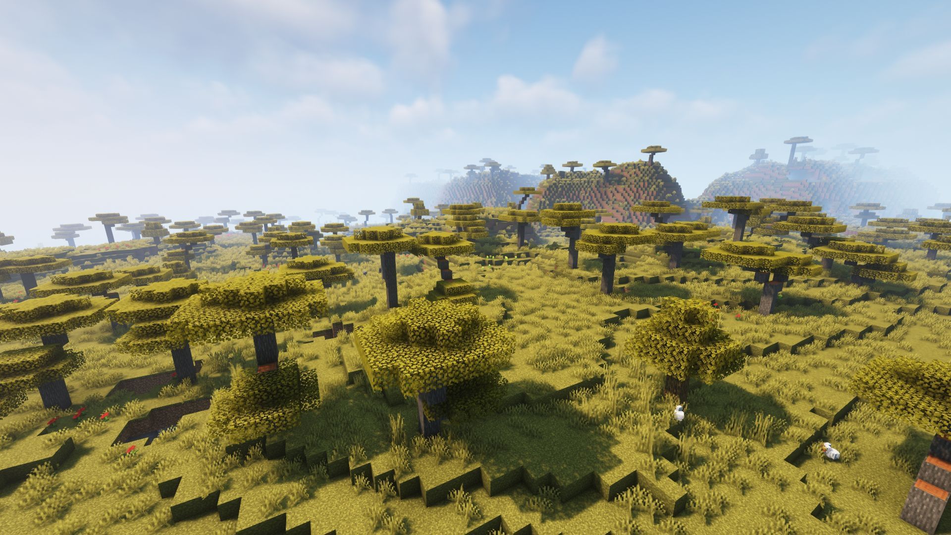 Savanna biome (Image via Minecraft)