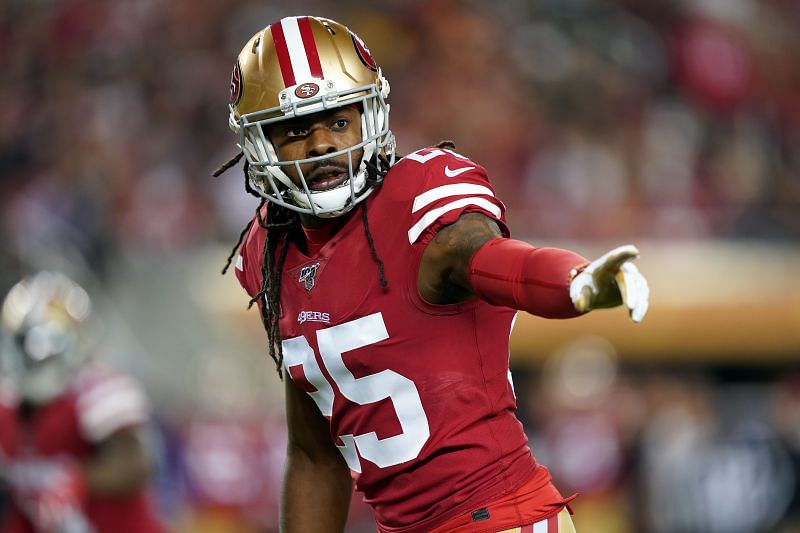 Richard Sherman playing for the San Francisco 49ers