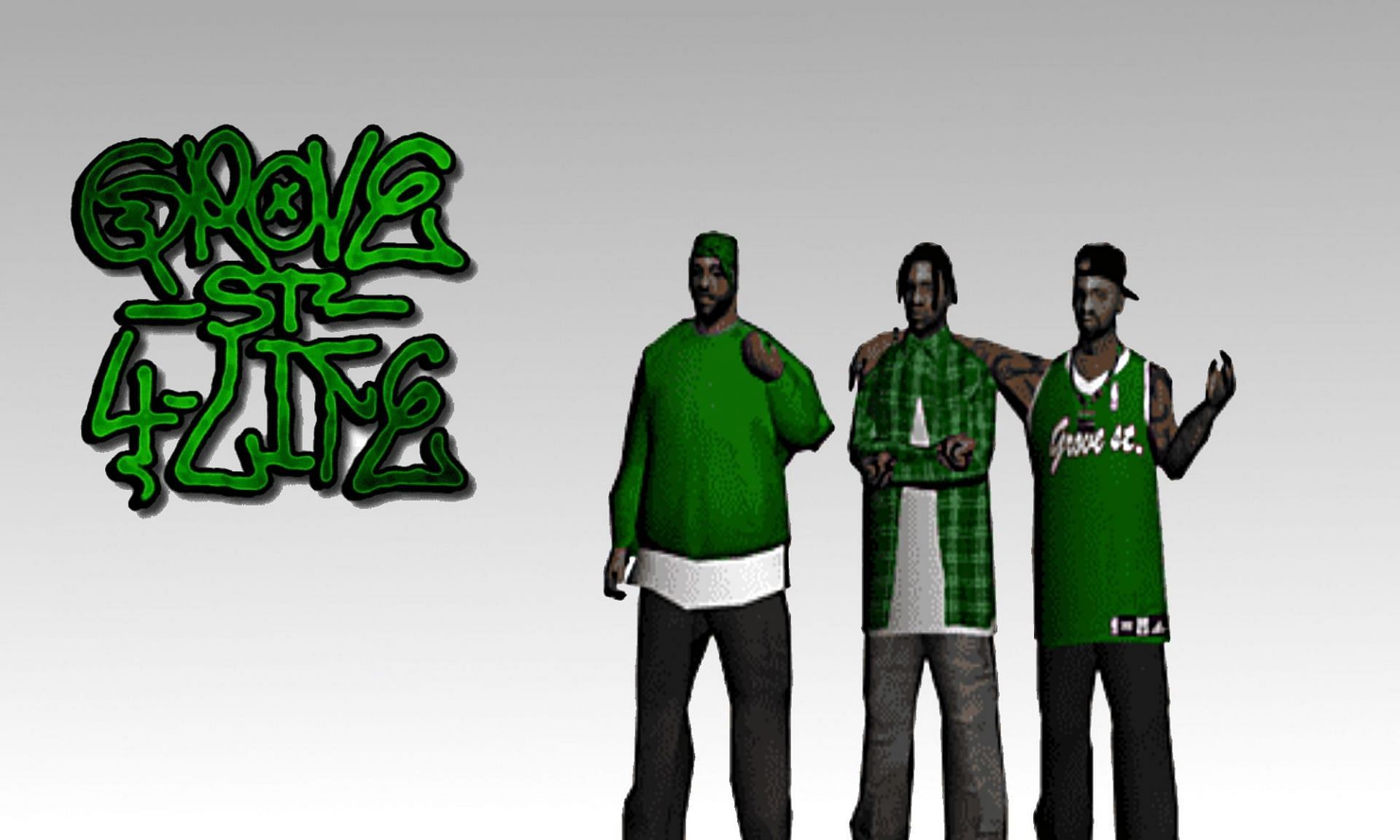 GTA San Andreas players must represent Grove Street Families (Image via Sportskeeda)