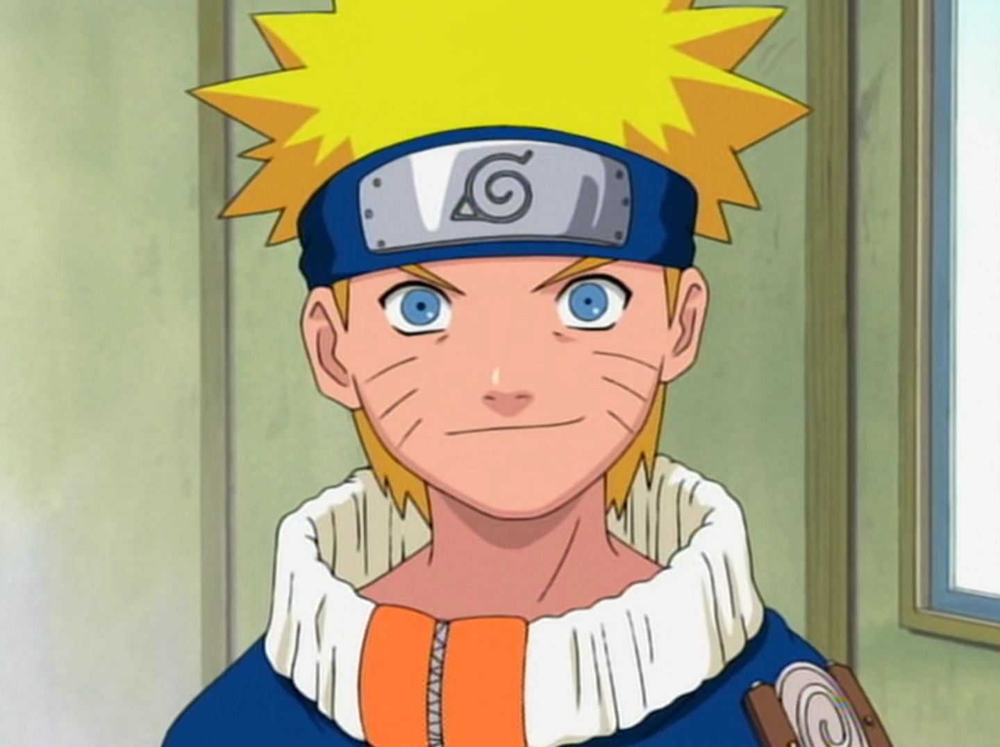 Naruto Uzumaki smirking (Image via Narutopedia.com)