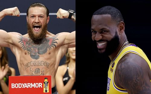 Conor McGregor (left). LeBron James (right). Image source: Getty Images