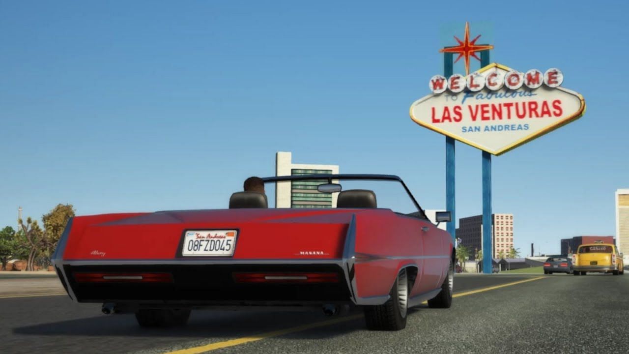Entering Las Venturas (Image via LoadGamePL/YouTube)