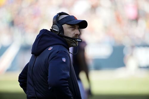 Matt Nagy of the Chicago Bears v Green Bay Packers