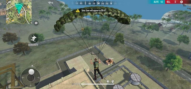 Beginners should go for safer landing sports (Image via Free Fire MAX)