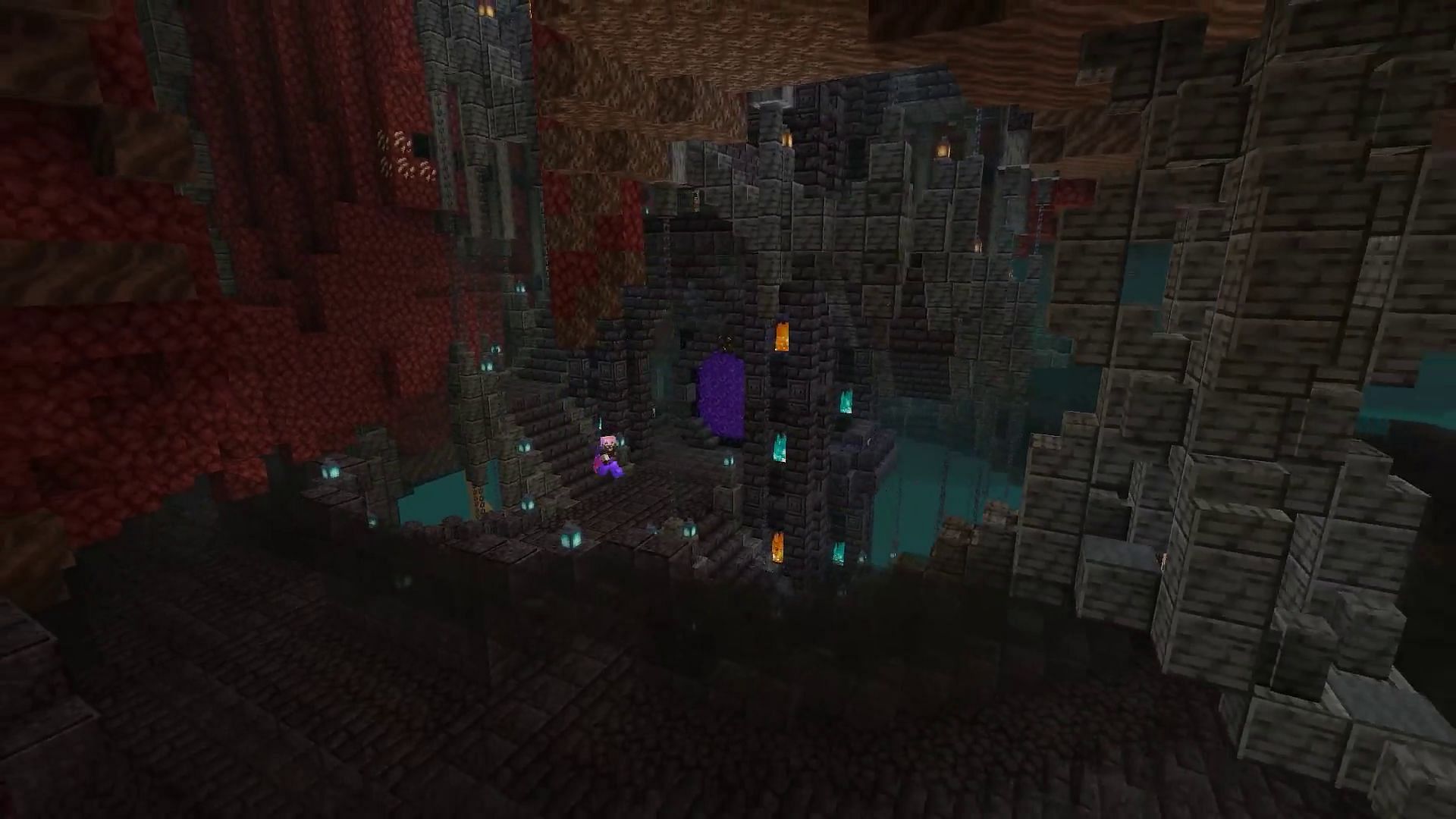 Nether hub (Image via u/Gneiss-name on Reddit)