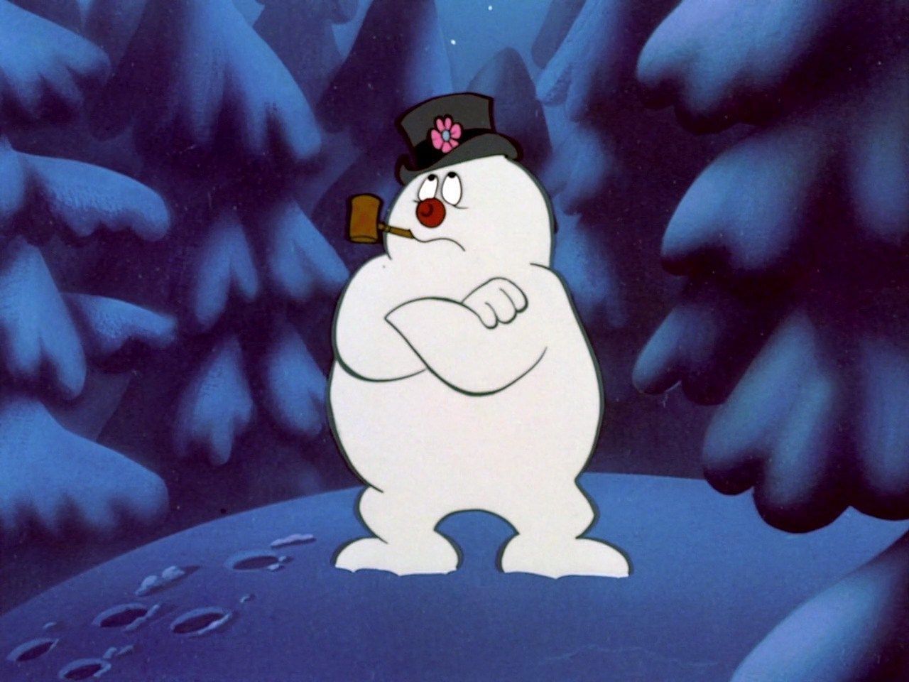 Frosty the Snowman, iconic winter character. (Image via IMDb)