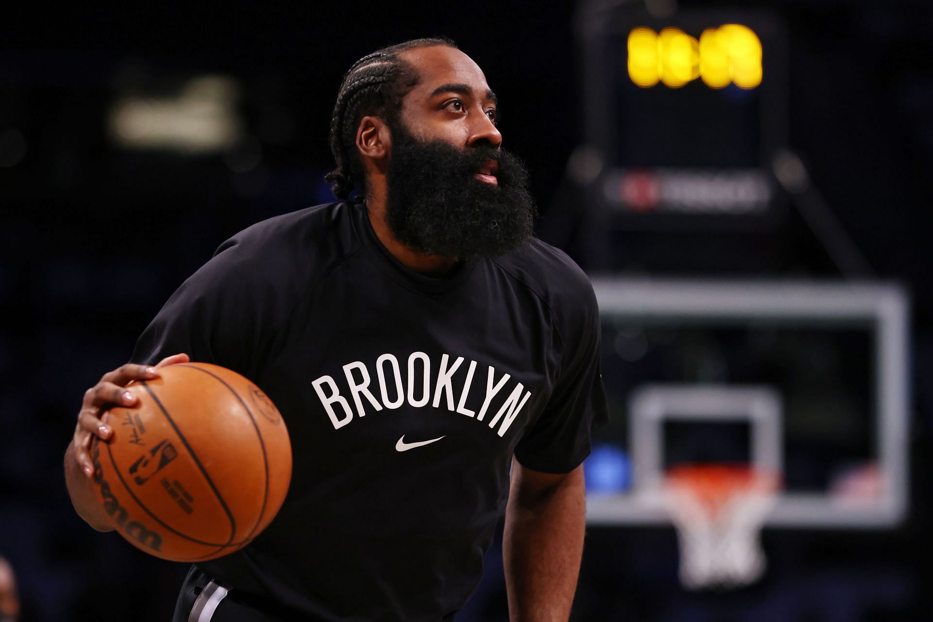 James Harden #13 of the Brooklyn Nets