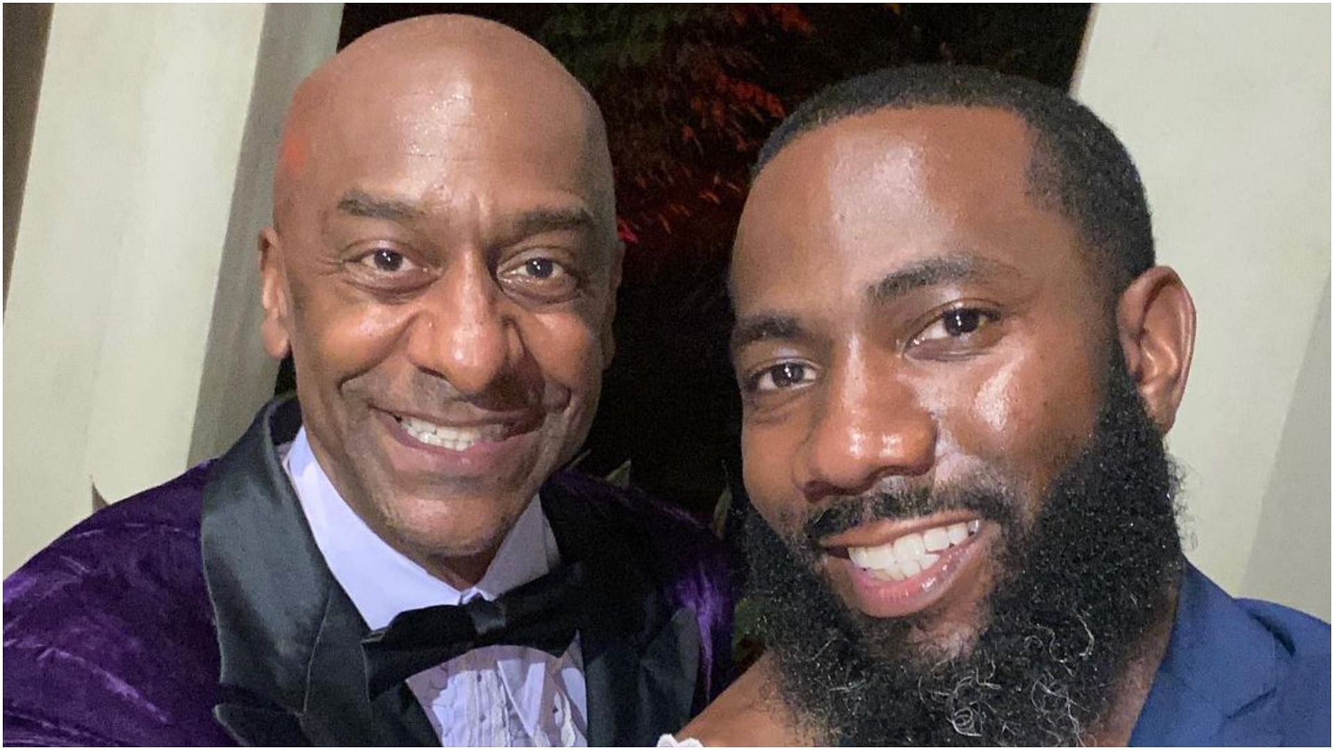 Stephen Hill with one of his friends. (Image via stephengranthill/Instagram)