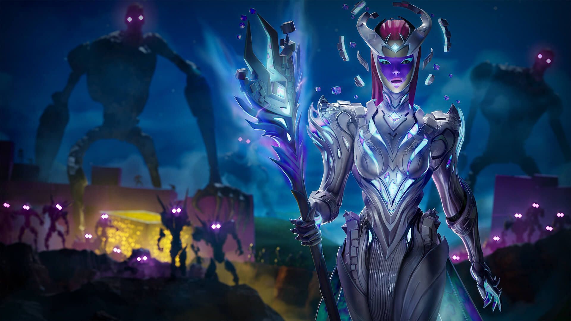 The Cube Queen is here, with nefarious plans for the island (Image via Epic Games)