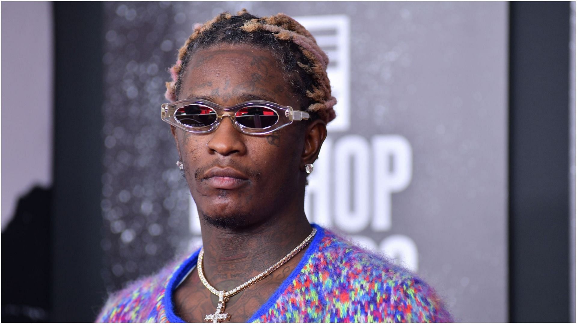 Young Thug attends the 2021 BET Hip Hop Awards at Cobb Energy Performing Arts Center on October 01, 2021, in Atlanta, Georgia (Image via Getty Images)