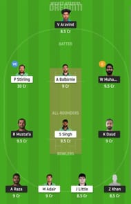 UAE vs IRE Dream11 Fantasy Suggestion #1