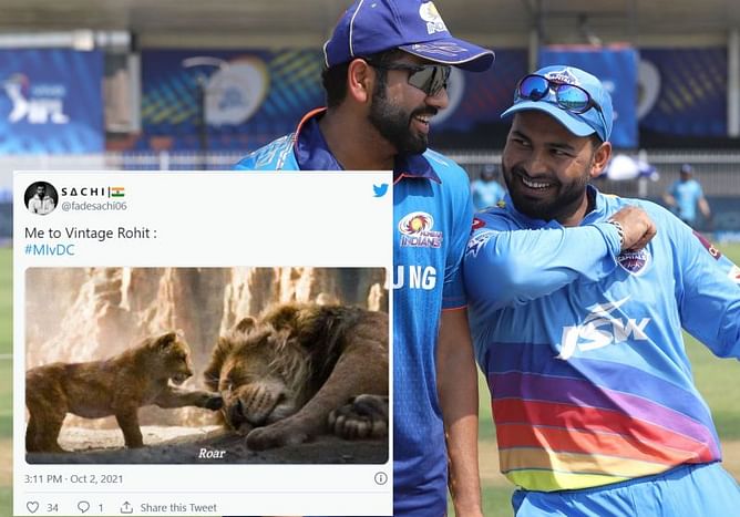"Hitman vs Spiderman" - Twitter reacts as DC and MI clash in a crucial contest in Sharjah