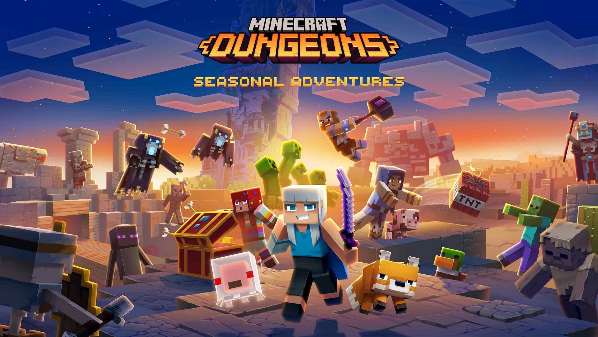 Seasonal Adventures are a new way to experience Minecraft Dungeons that introduces new challenges and rewards (Image via Mojang).