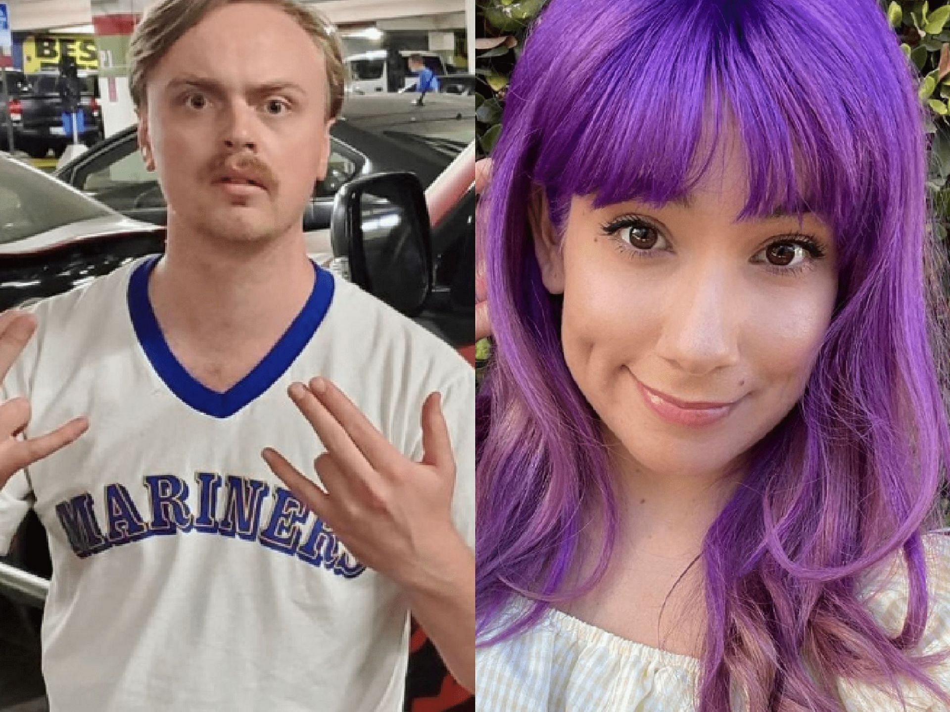 YouTuber Abelina Sabrina sharing horrifying pregnancy story leading to Gus Johnson receiving backlash online (Image via Instagram/ johnsongus &amp; abelinasabrina)