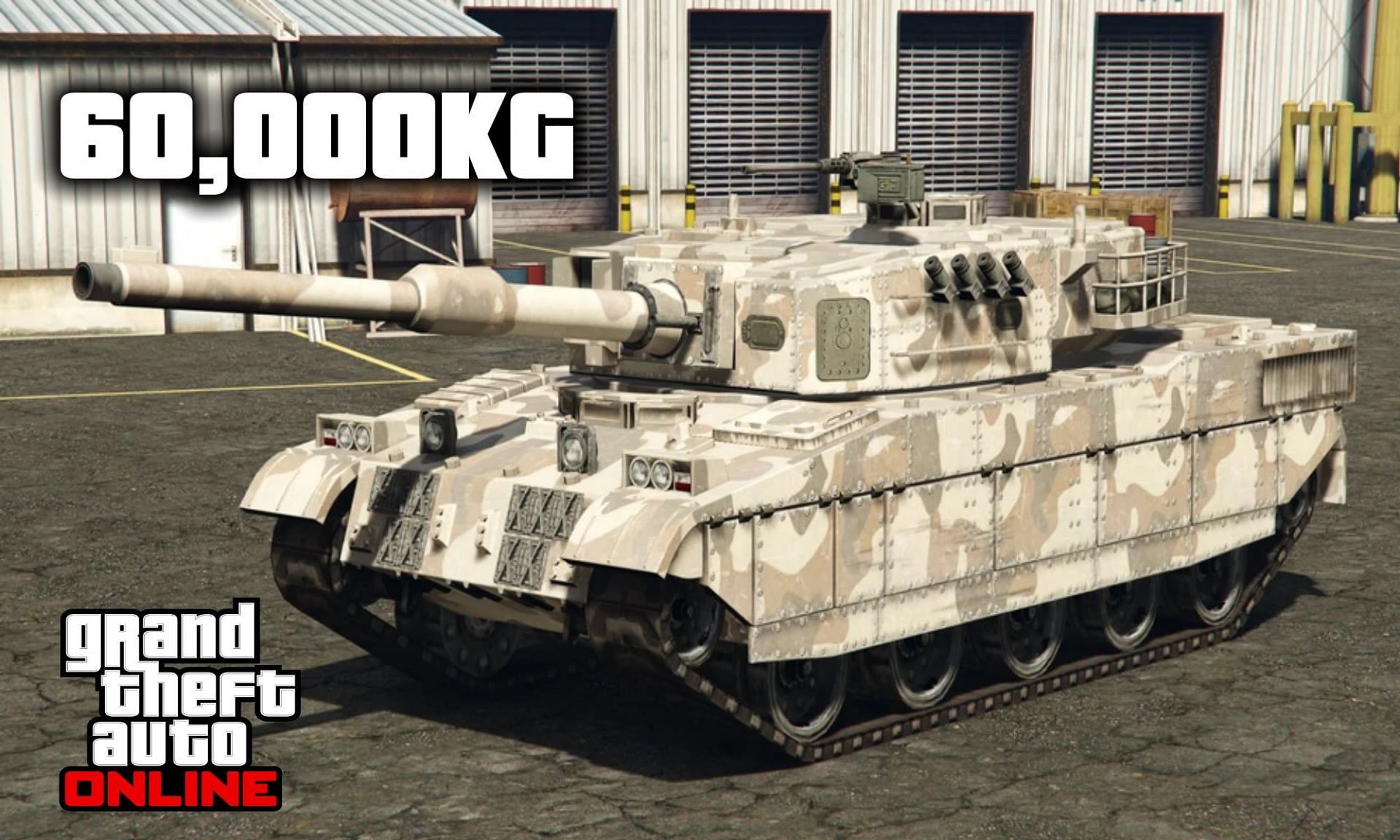 The Rhino tank is the heaviest vehicle in GTA Online (Image via Sportskeeda)