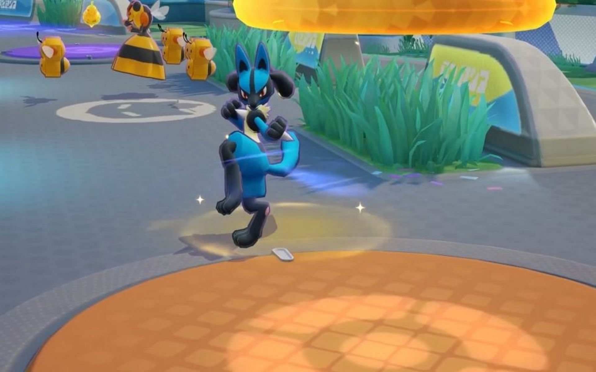 Lucario can use Power-Up Punch to steal Combee and Vespiqueen easily (Image via TiMi Studios)