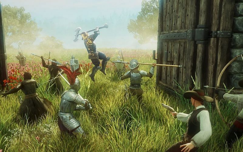 Players battling in New World (Image via Amazon Games)
