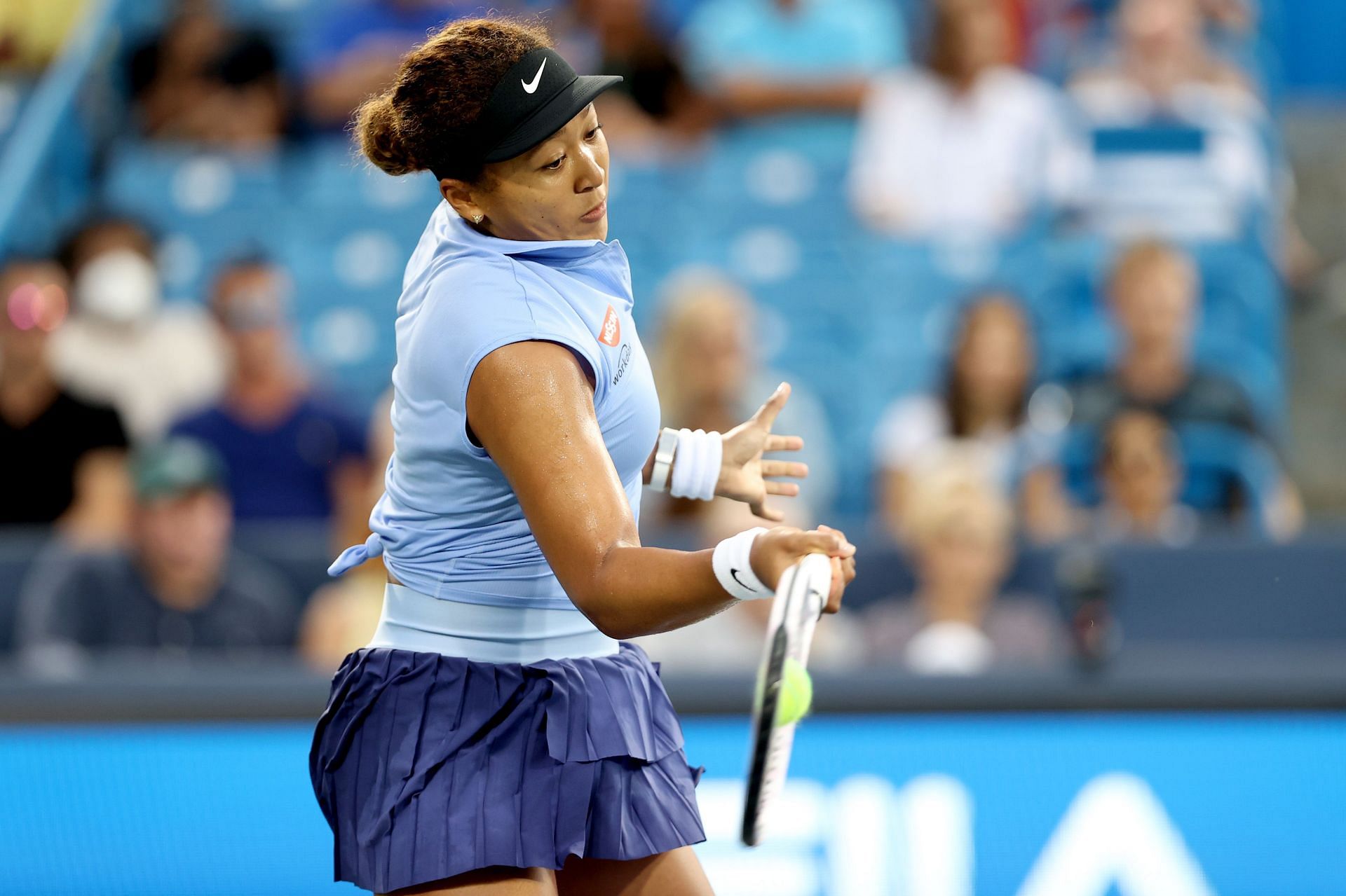 Naomi Osaka in action at the Western &amp; Southern Open -