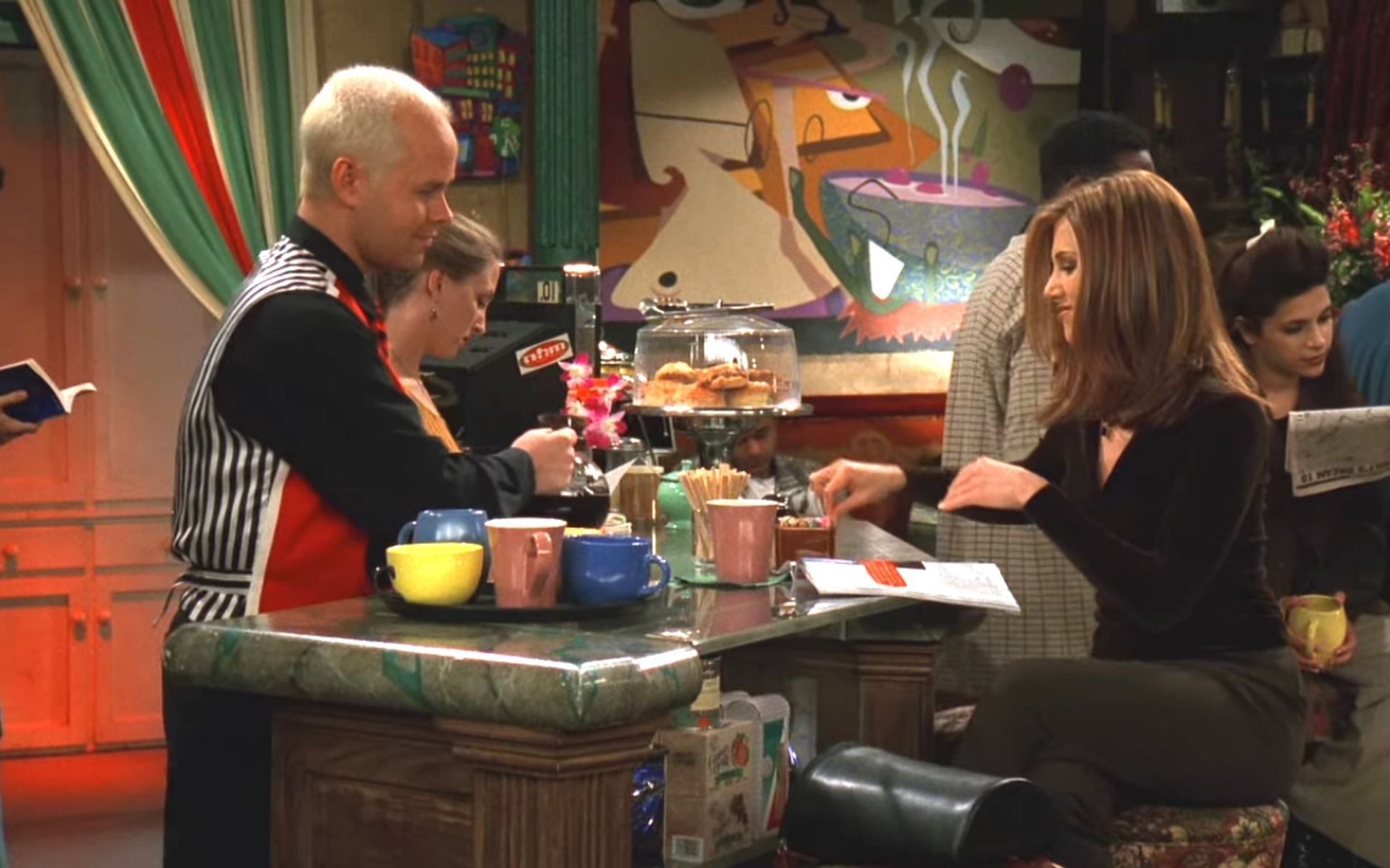 Gunther and Rachel share a moment in Friends Season 3 Episode 19 (Image via Netflix)