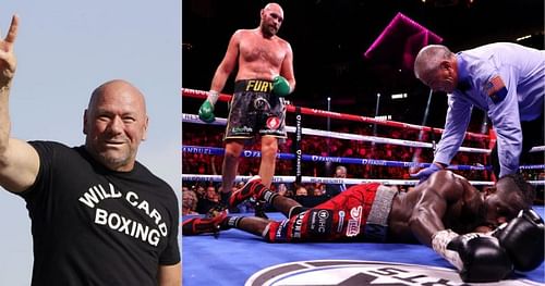 UFC president Dana White praised the heavyweight boxing title fight between Tyson Fury and Deontay Wilder