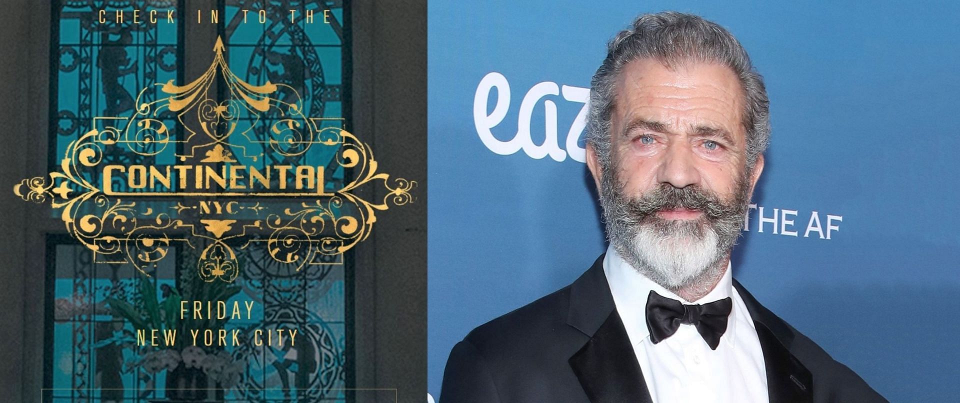 Mel Gibson to star in &#039;The Continental&#039; (Image via Lionsgate, and Randy Shropshire/Getty Images)