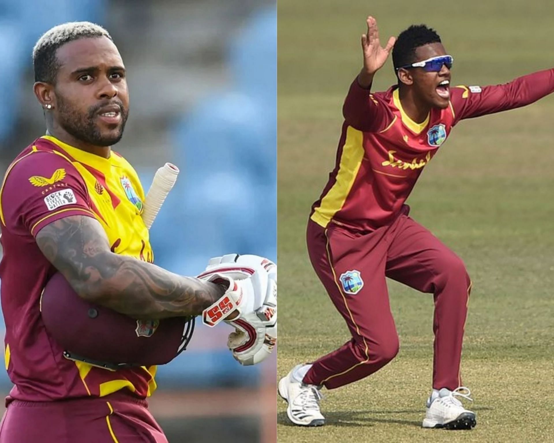 Fabian Allen (L) will be replaced by all-rounder Akeal Hosein in the squad