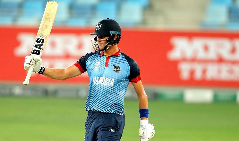 David Wiese in action for Namibia (Image Courtesy: T20 World Cup)