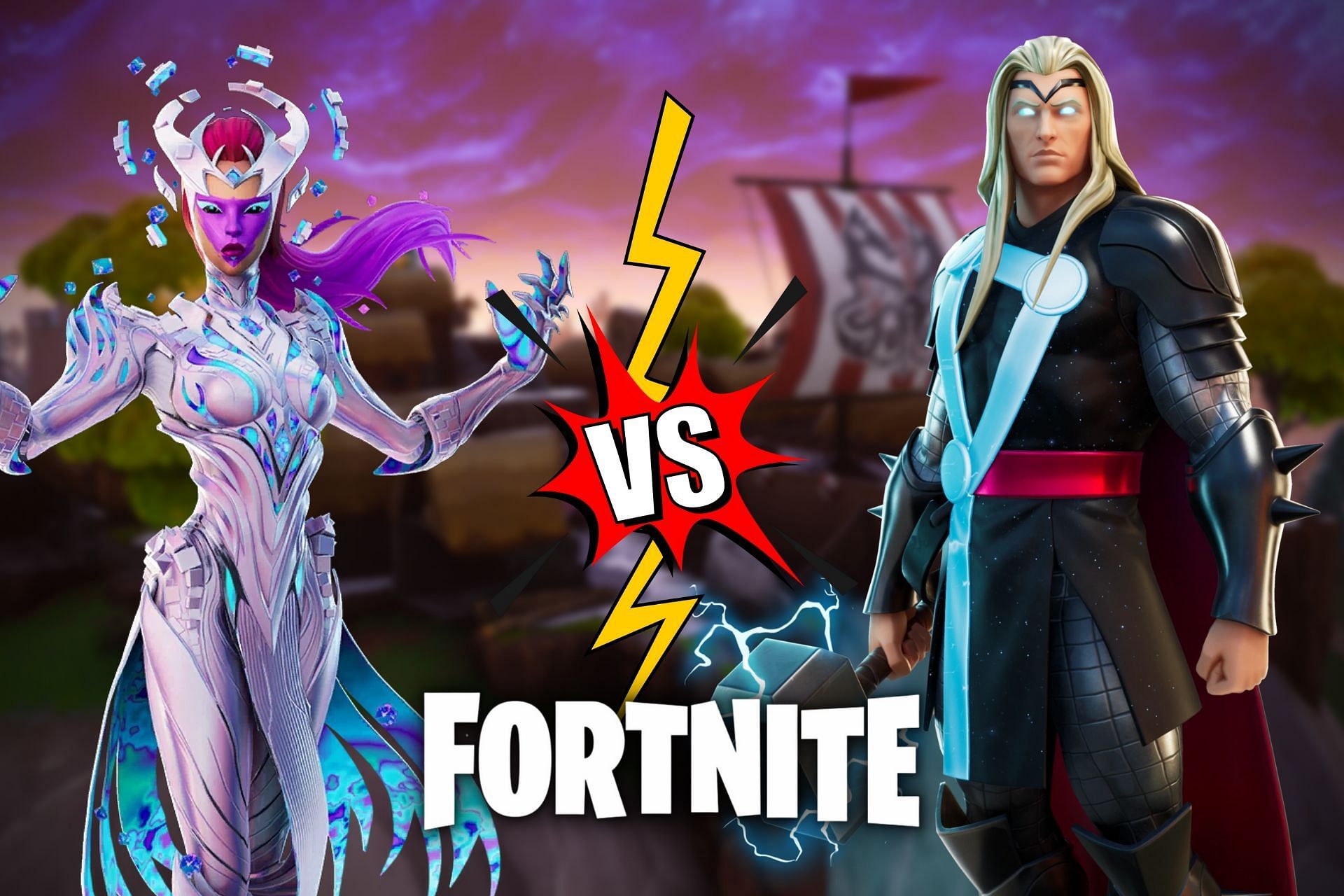 Fortnite Marvel characters who can defeat Cube Queen in a few seconds (Image via Sportskeeda)