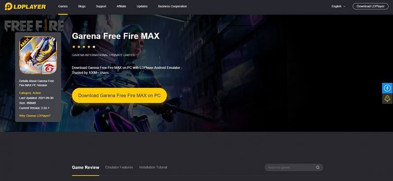 LD Player can be used by players for playing Free Fire MAX (Image via LD Player)