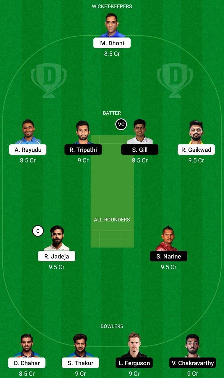 CSK vs KKR Dream11 Fantasy Tip #2