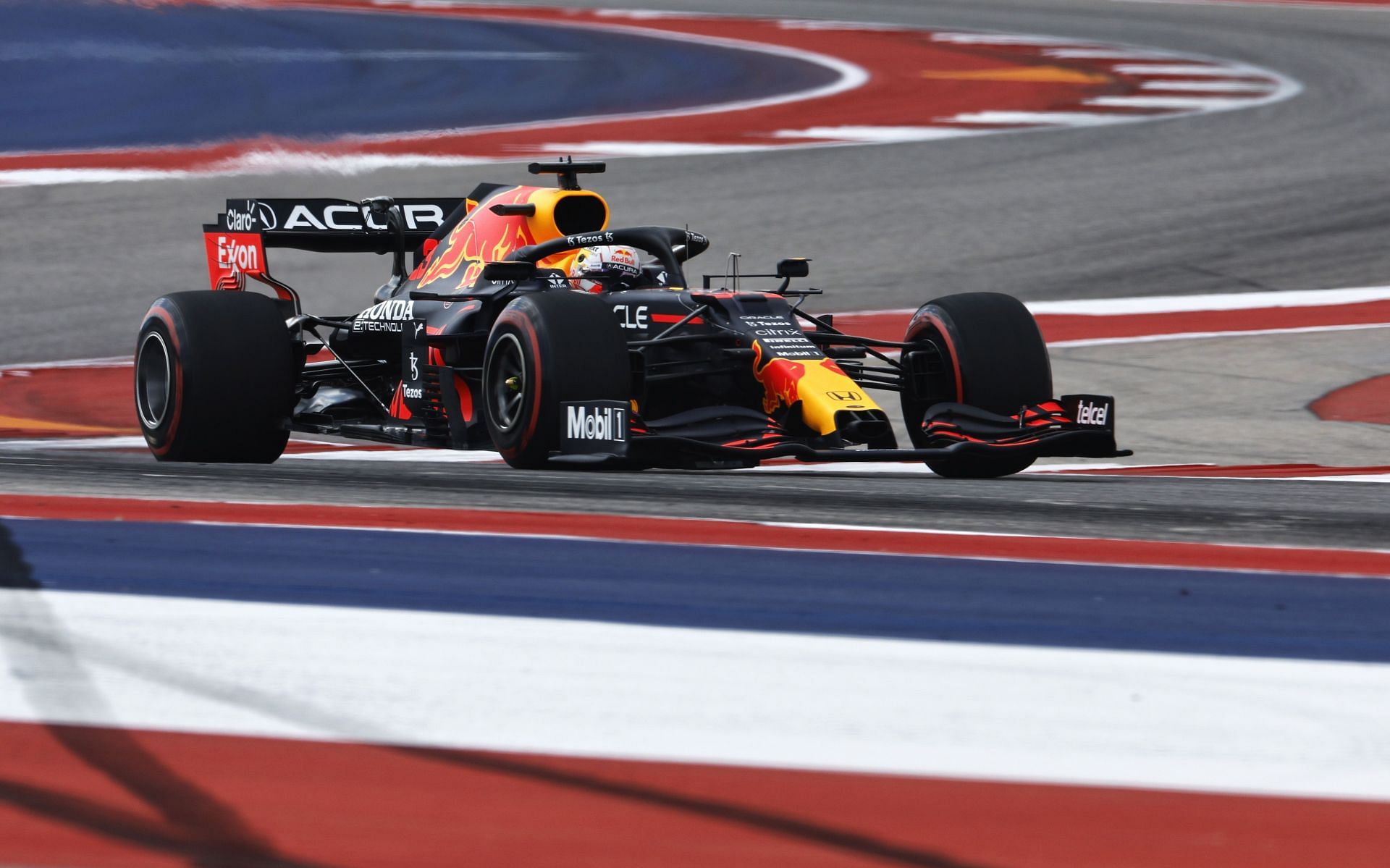 Max Verstappen during practice ahead of the 2021 USGP in Austin, Texas. (Photo by Jared C. Tilton/Getty Images)