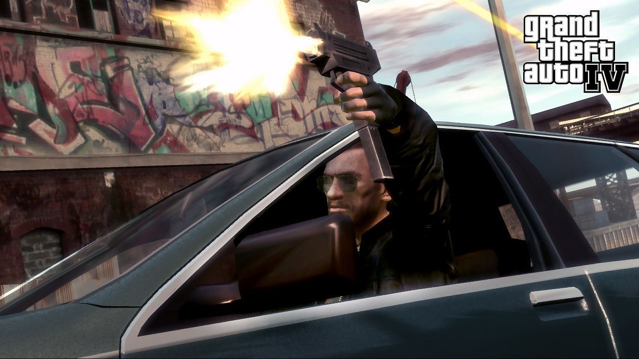 GTA 4 had better Drive-By shooting controls (Image via Rockstar Games)